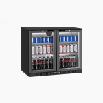BLACK BOTTLE COOLER 2 SLIDING DOOR