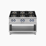 GAS COOKING RANGE 6 BURNER ON CABINET